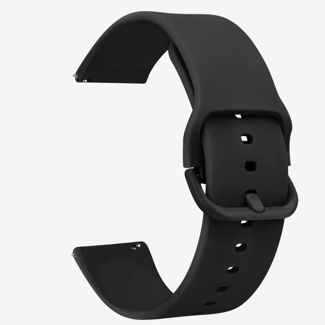 Coros Watch Band - Replacement Silicone - Black - Watch Band