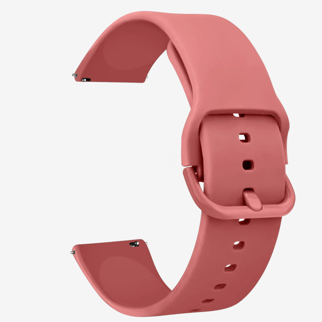 Coros Watch Band - Replacement Silicone - Coral Red - Watch Band