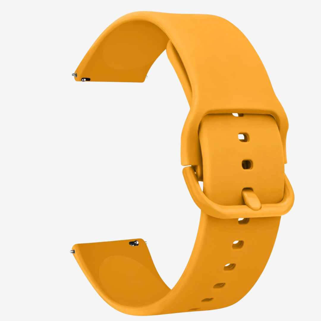 Coros Watch Band - Replacement Silicone - Ginger Yellow - Watch Band