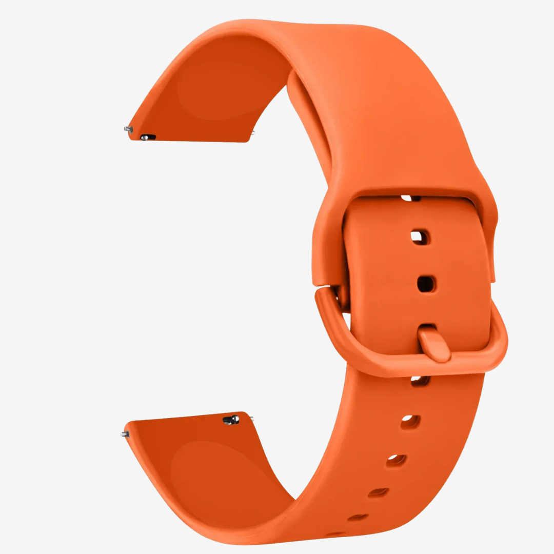 Coros Watch Band - Replacement Silicone - Orange - Watch Band