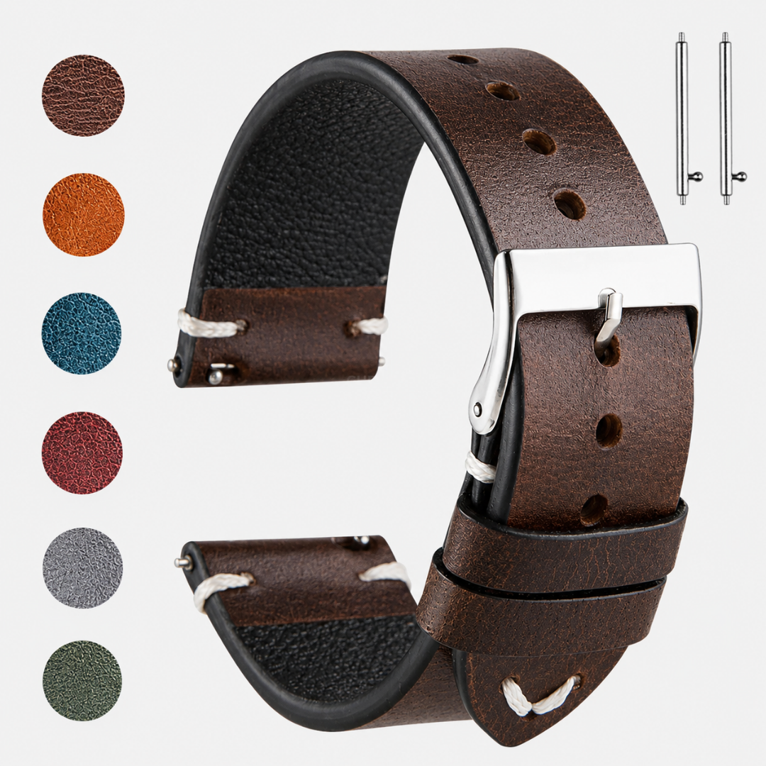 Coros Watch Band - Retro Oil Wax Leather - Watch Band
