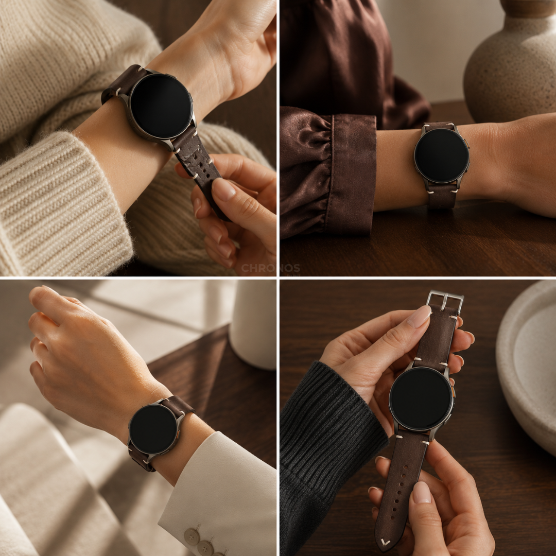 Coros Watch Band - Retro Oil Wax Leather - Watch Band