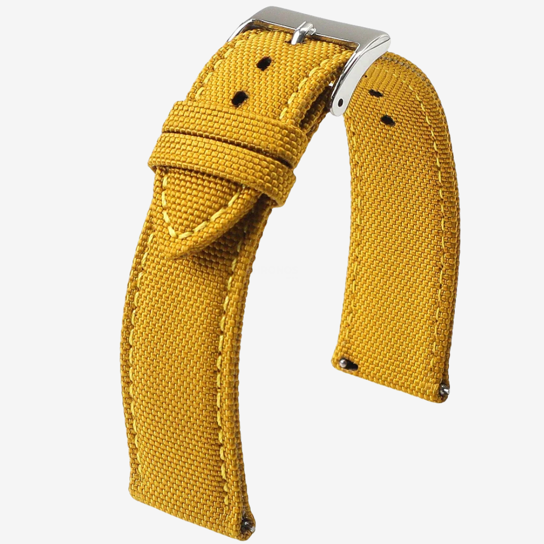 Coros Watch Band - Sailcloth Nylon - Ginger Yellow - Watch Band