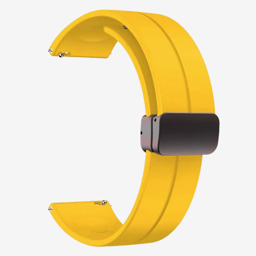Coros Watch Band - Silicone 2-Pack - Yellow - Watch Band