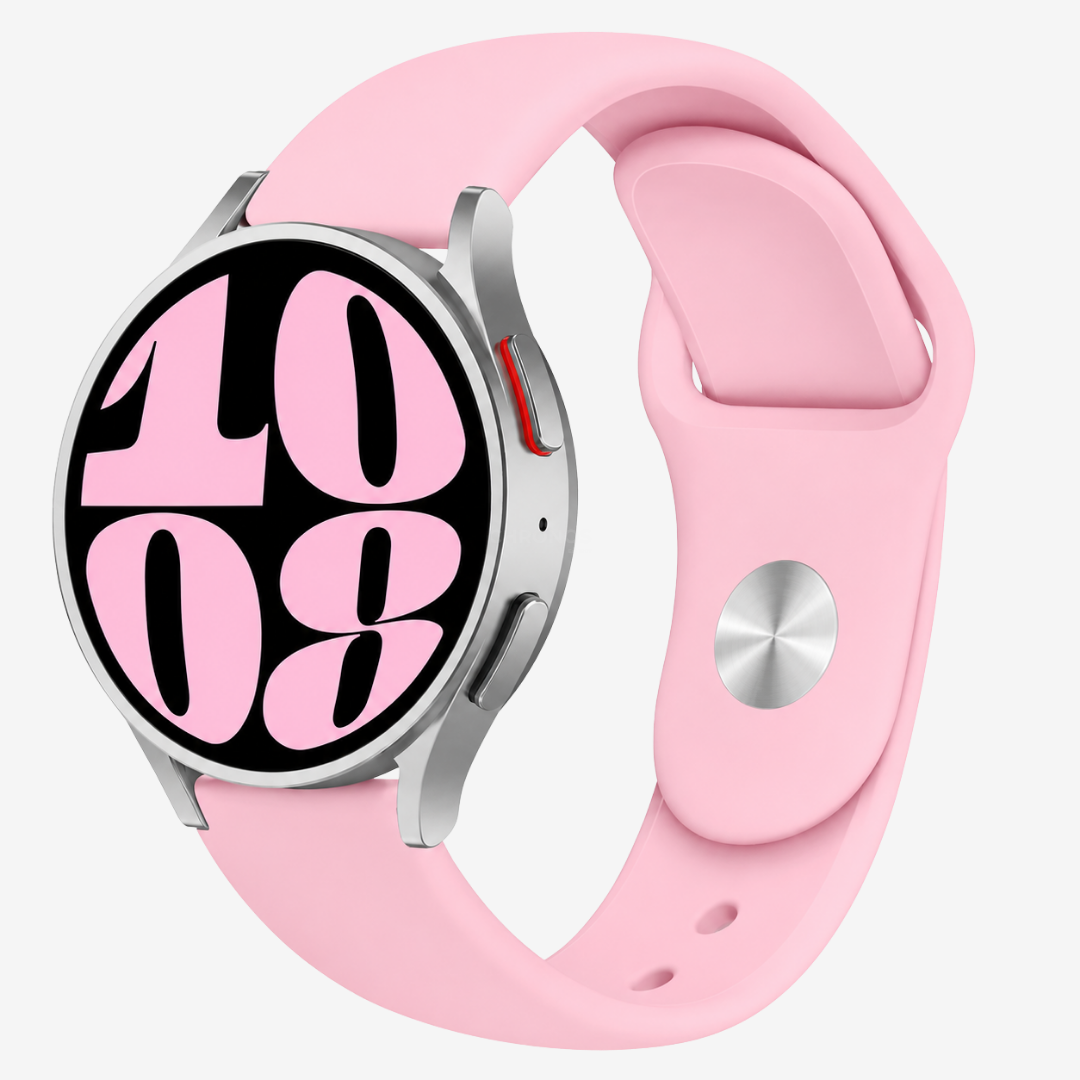 Coros Watch Band - Silicone Watch Band Replacement Strap - Barbie Powder - Watch Band