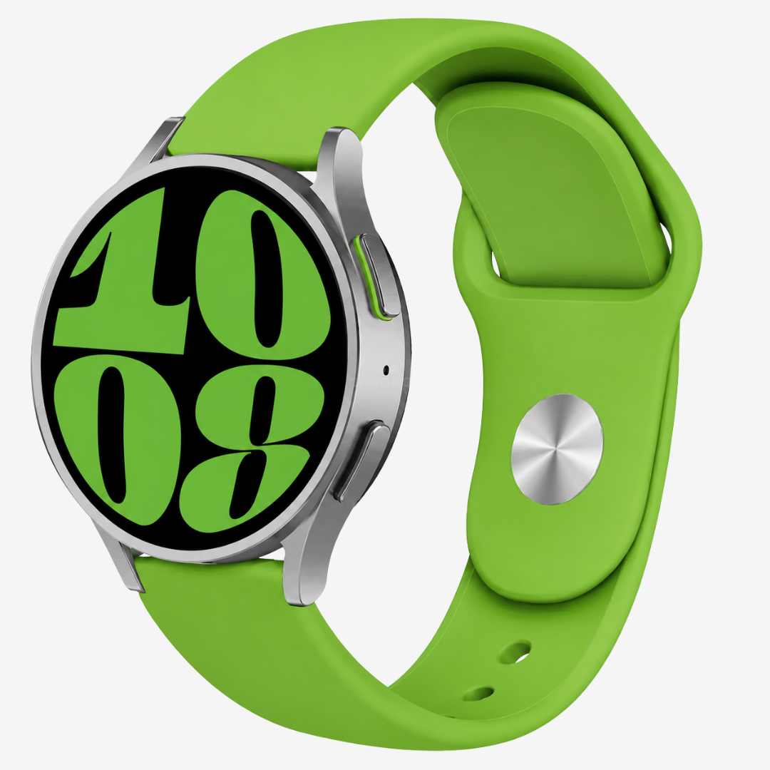 Coros Watch Band - Silicone Watch Band Replacement Strap - Green Arrow - Watch Band