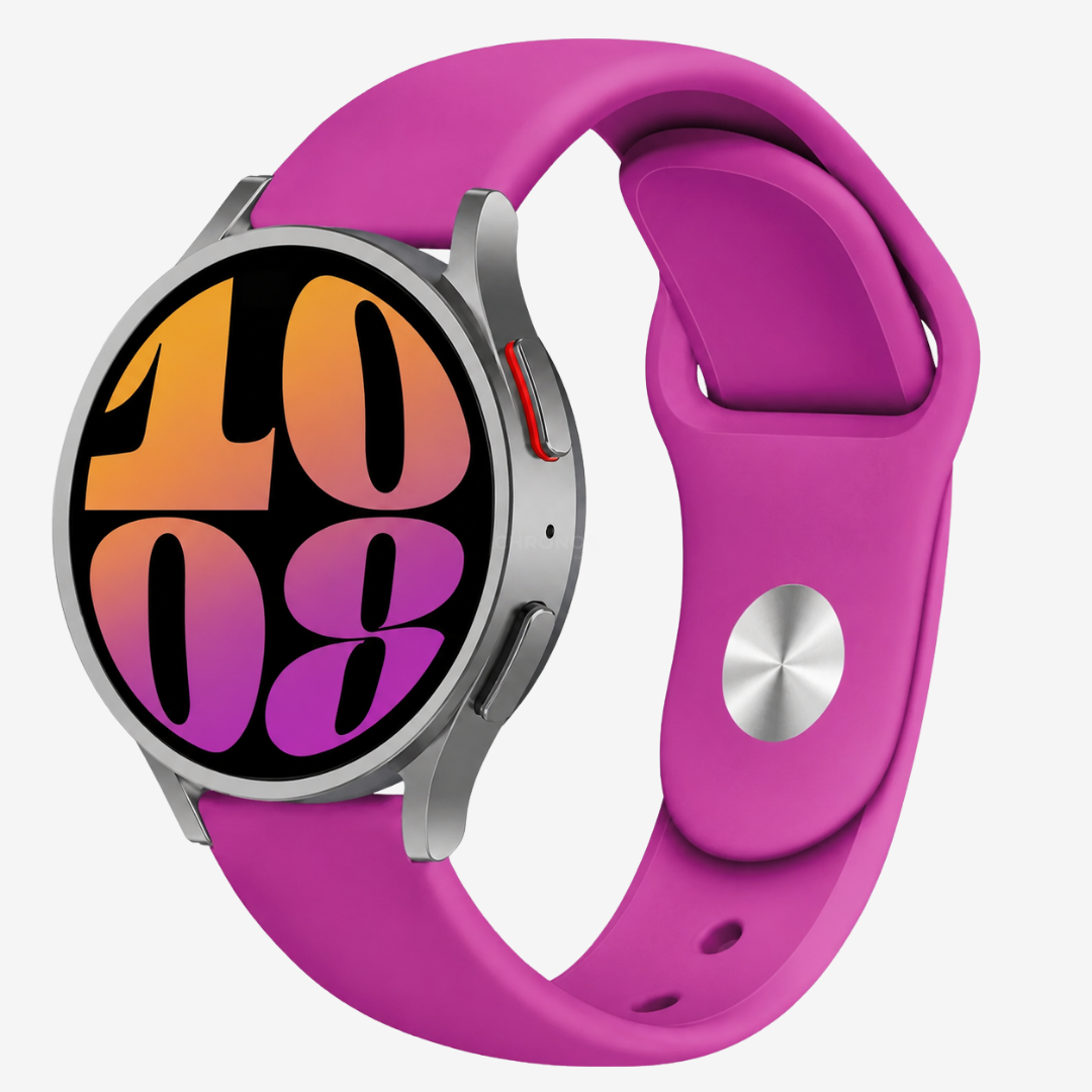 Coros Watch Band - Silicone Watch Band Replacement Strap - Magenta - Watch Band