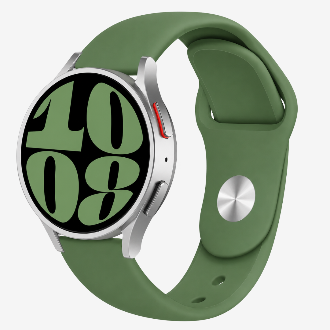Coros Watch Band - Silicone Watch Band Replacement Strap - Olive - Watch Band