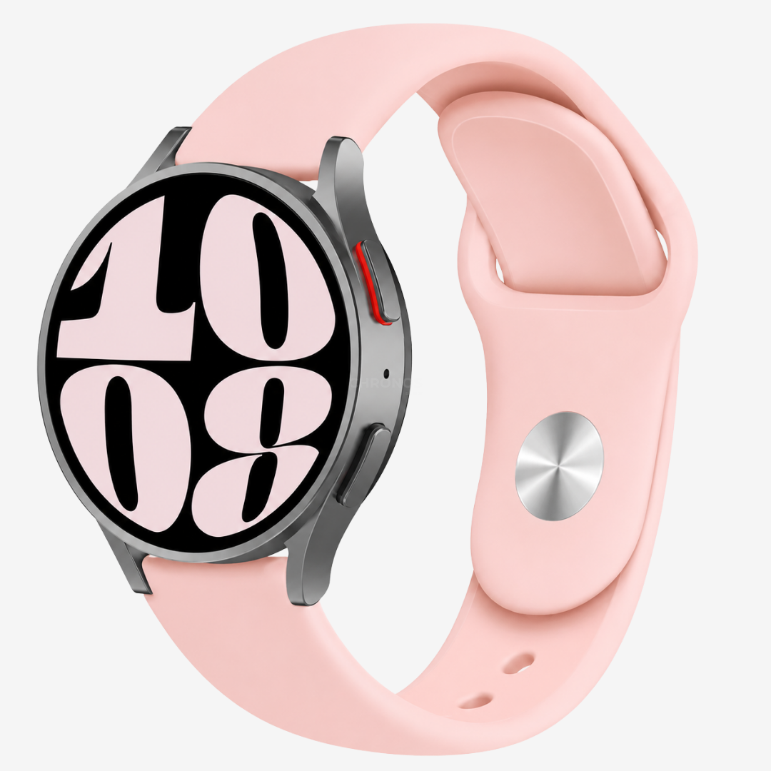 Coros Watch Band - Silicone Watch Band Replacement Strap - Pink - Watch Band