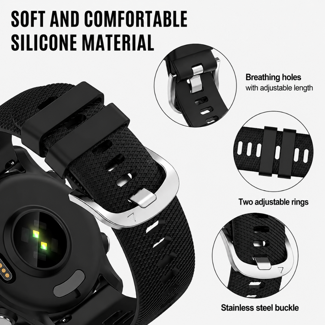 Coros Watch Band - Silicone Sport - Watch Band