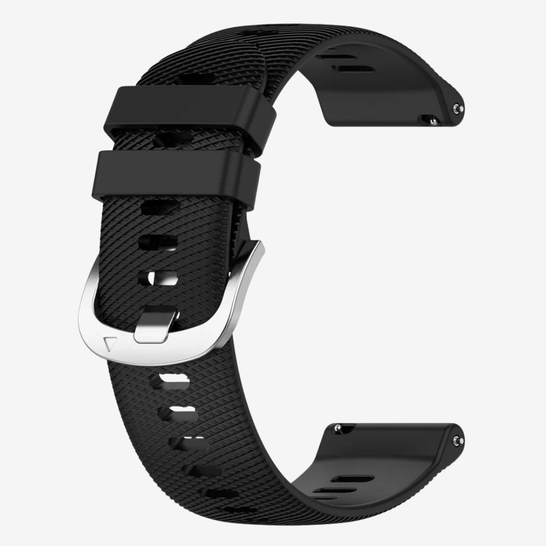 Coros Watch Band - Silicone Sport - Black - Watch Band