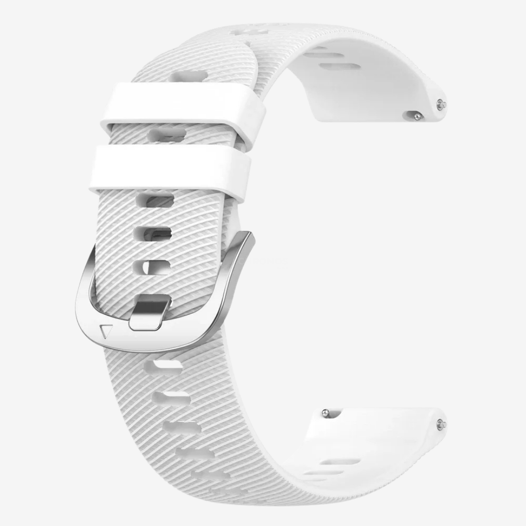 Coros Watch Band - Silicone Sport - White - Watch Band
