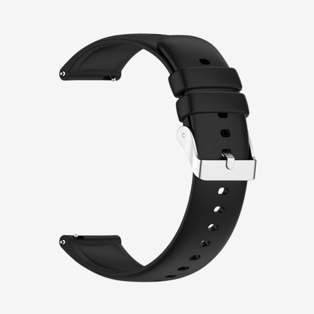 Coros Watch Band - Universal Silicone - Black - Watch Band