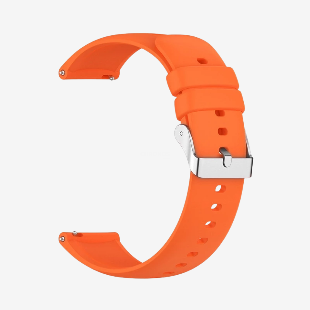 Coros Watch Band - Universal Silicone - Orange - Watch Band