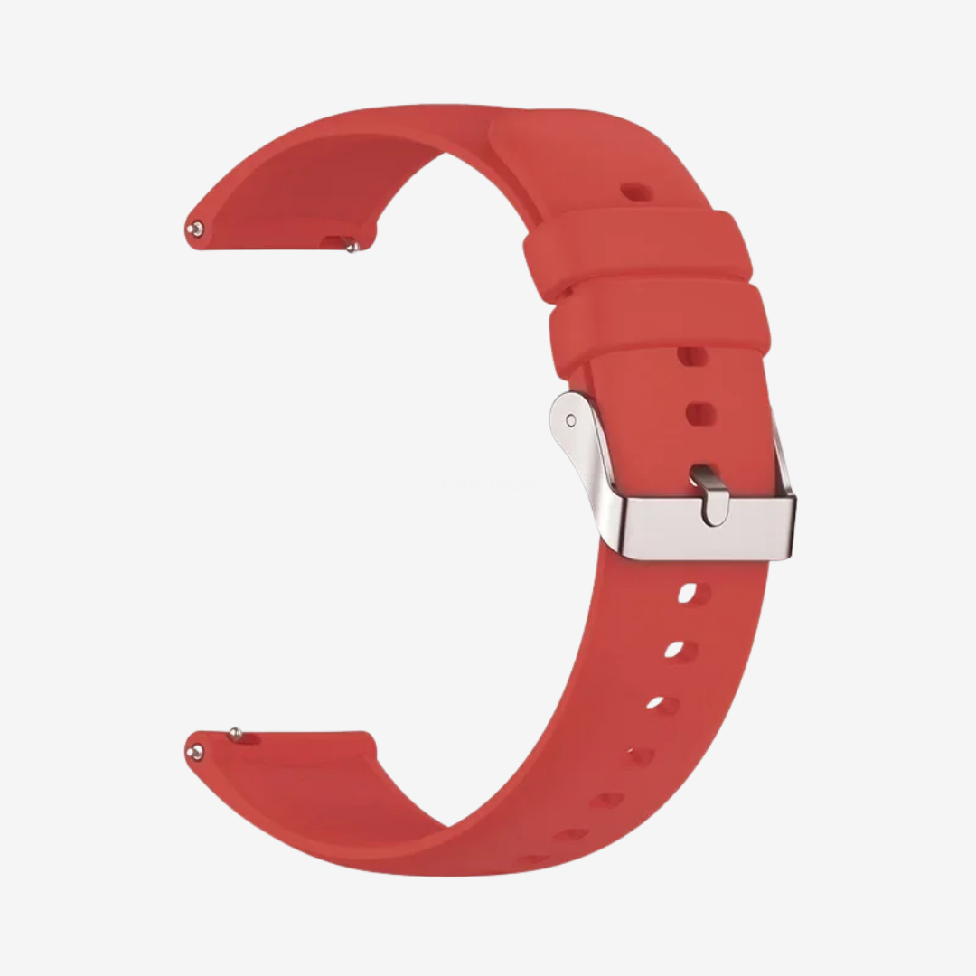 Coros Watch Band - Universal Silicone - Red - Watch Band