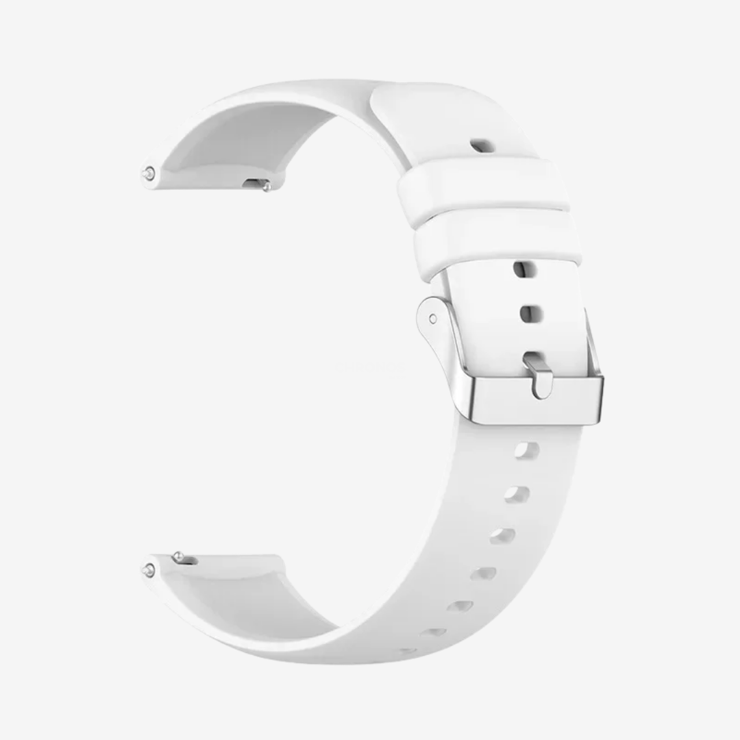 Coros Watch Band - Universal Silicone - White - Watch Band