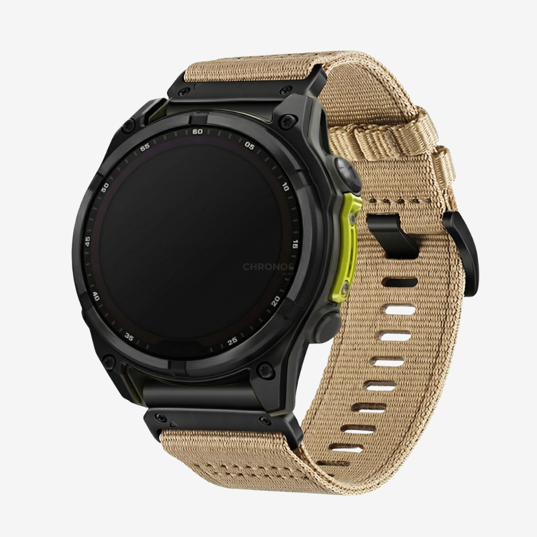 Garmin QuickFit Canvas Nylon Outdoor Band - Khaki / 20mm - Watch Band