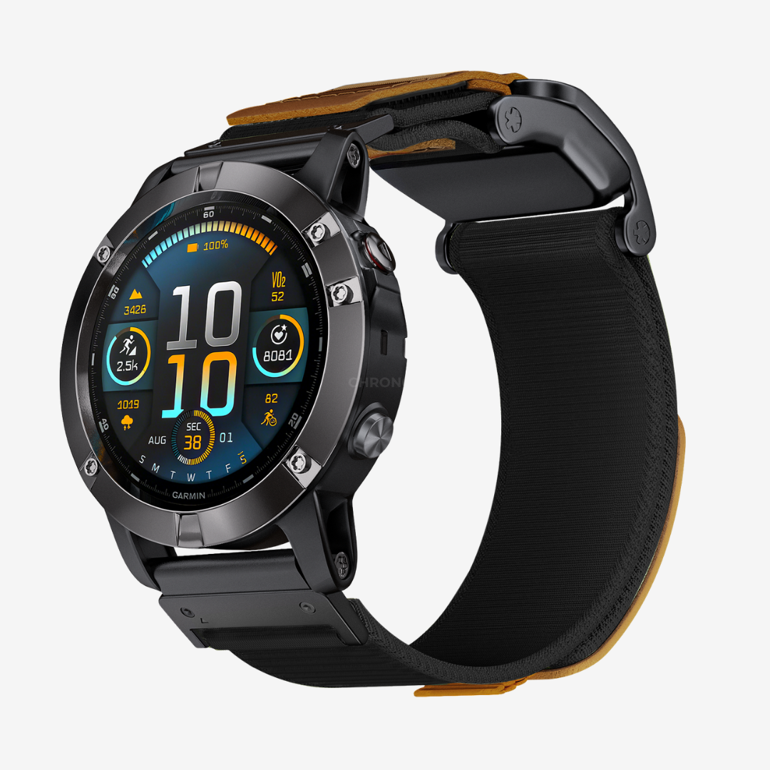Garmin QuickFit Fearless 2.0 Magnetic Nylon Band - Black / 20mm - Watch Band