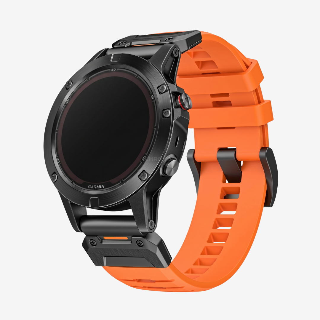 Garmin QuickFit FKM Rubber Band - Orange / 22mm - Watch Band