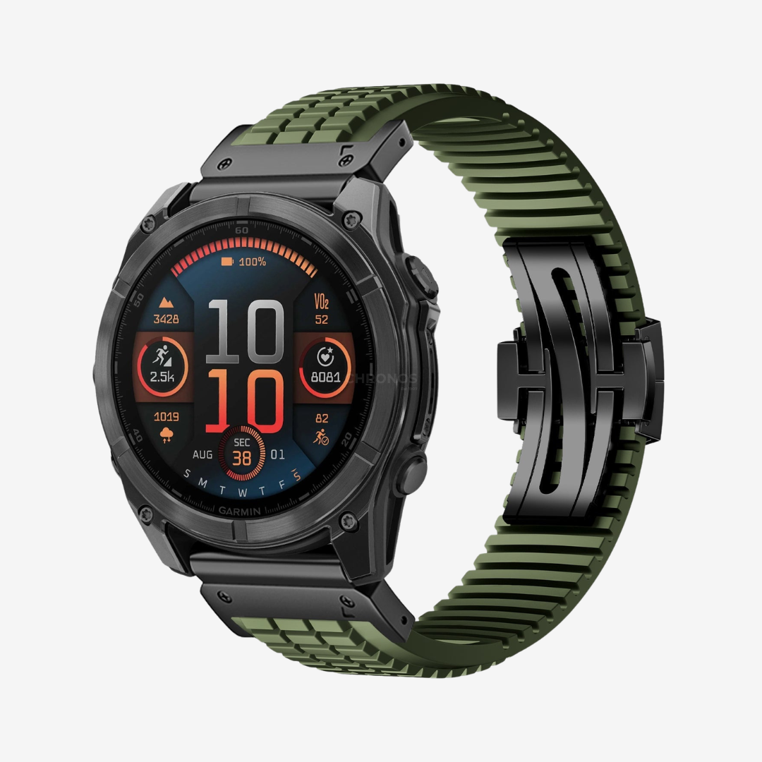 Garmin QuickFit GR Modern Band Upgraded Version - Green-Black / 22mm - Watch Band