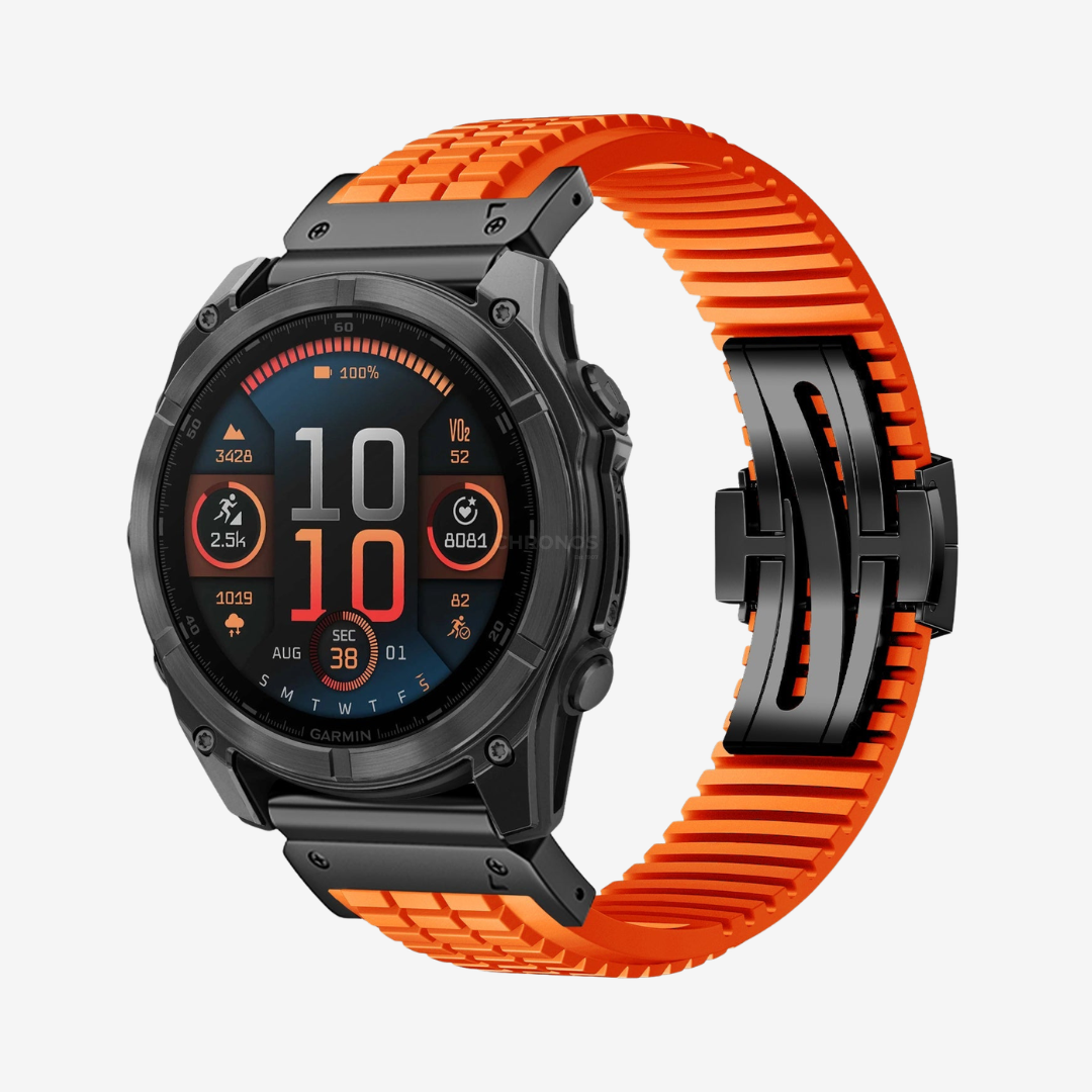 Garmin QuickFit GR Modern Band Upgraded Version - Orange-Black / 22mm - Watch Band