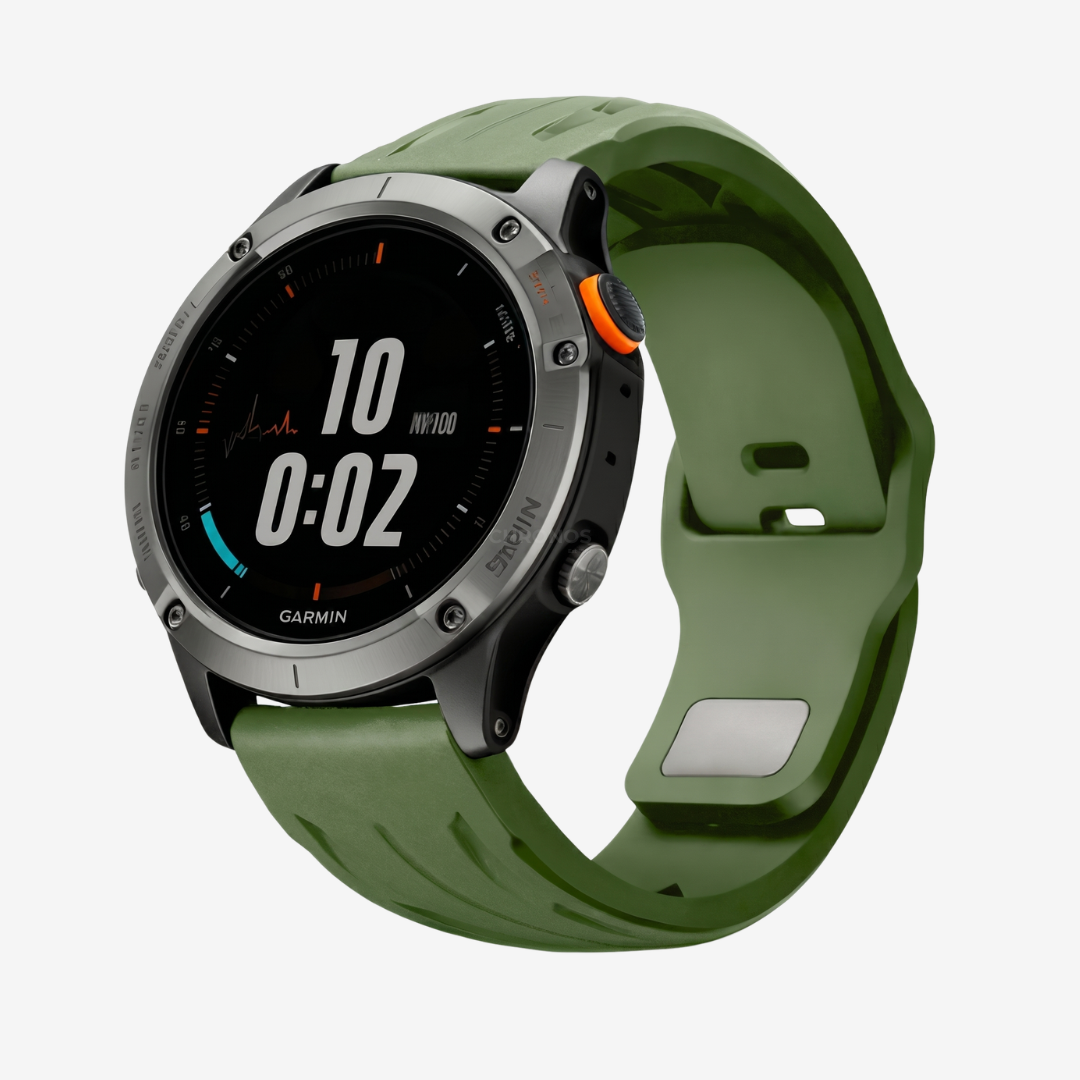 Garmin QuickFit Hypercar Sport Band - Green / 22mm - Watch Band