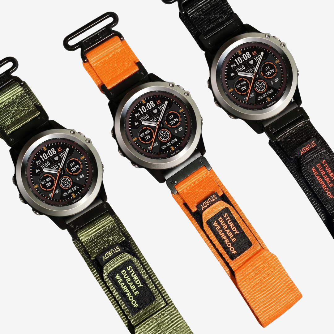 Garmin QuickFit Nylon Canvas Loop Velcro Band - Watch Band
