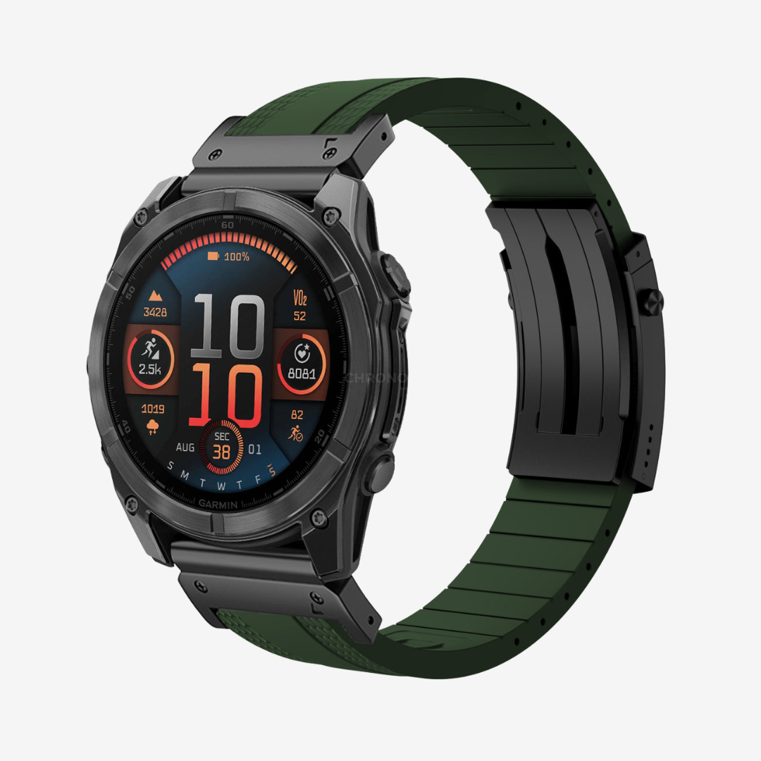 Garmin QuickFit Ocean Luxe Band - Green-Black / 20mm - Watch Band