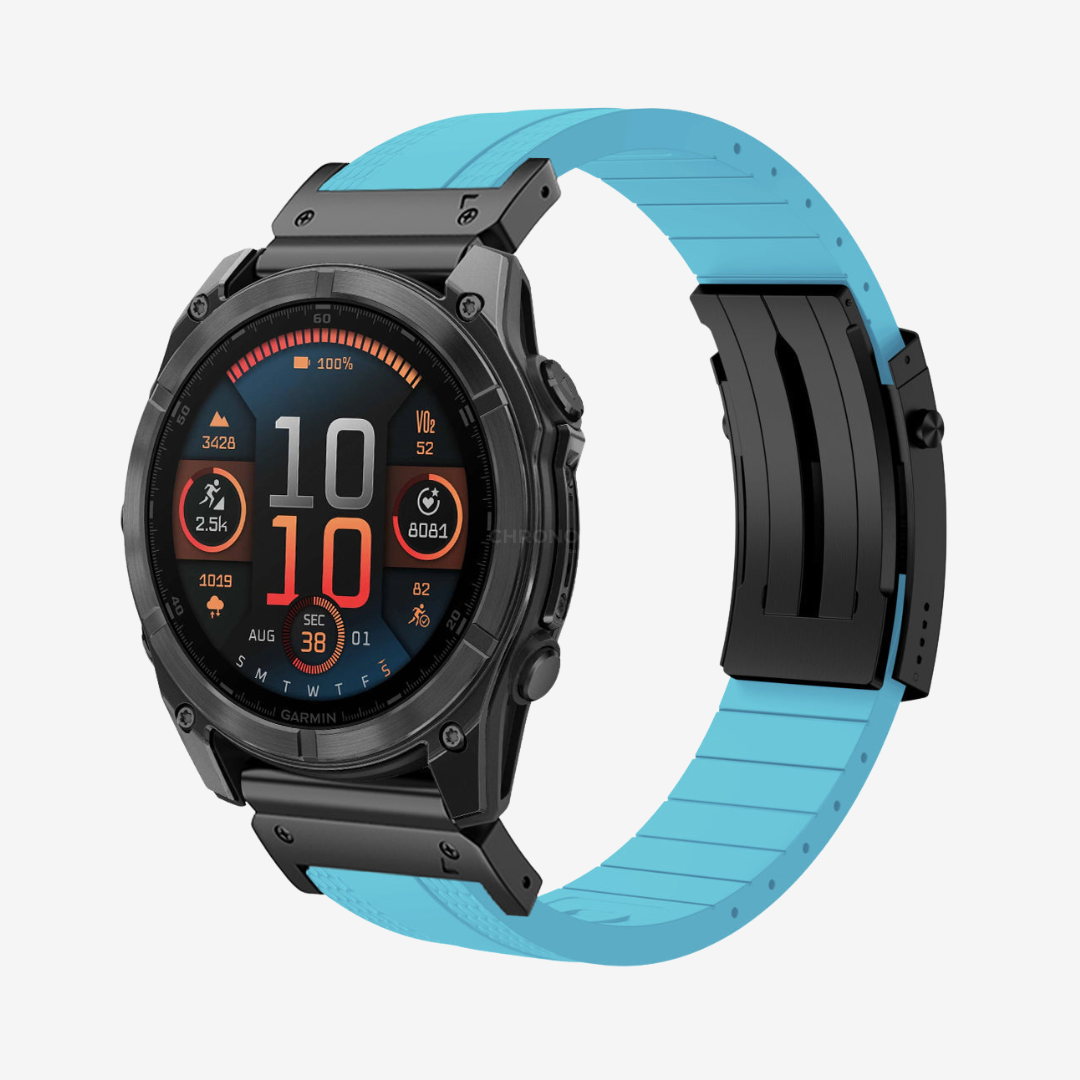Garmin QuickFit Ocean Luxe Band - Turquoise-Black / 20mm - Watch Band