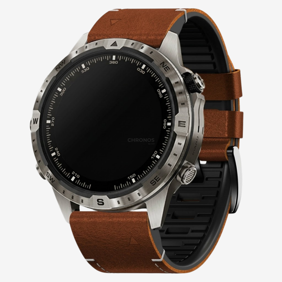 Garmin QuickFit Rubber With Leather Band - Watch Band