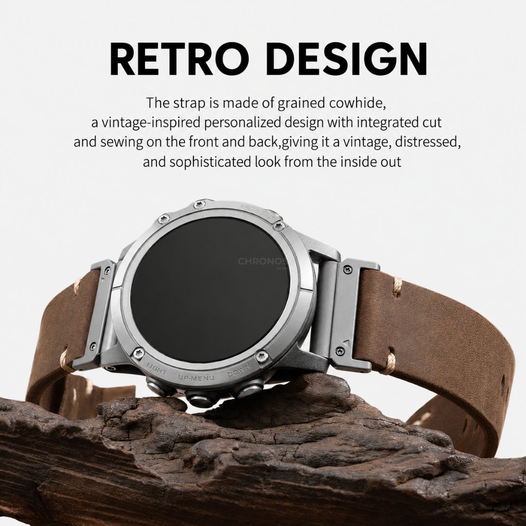 Garmin QuickFit Vintage Leather Band - Watch Band
