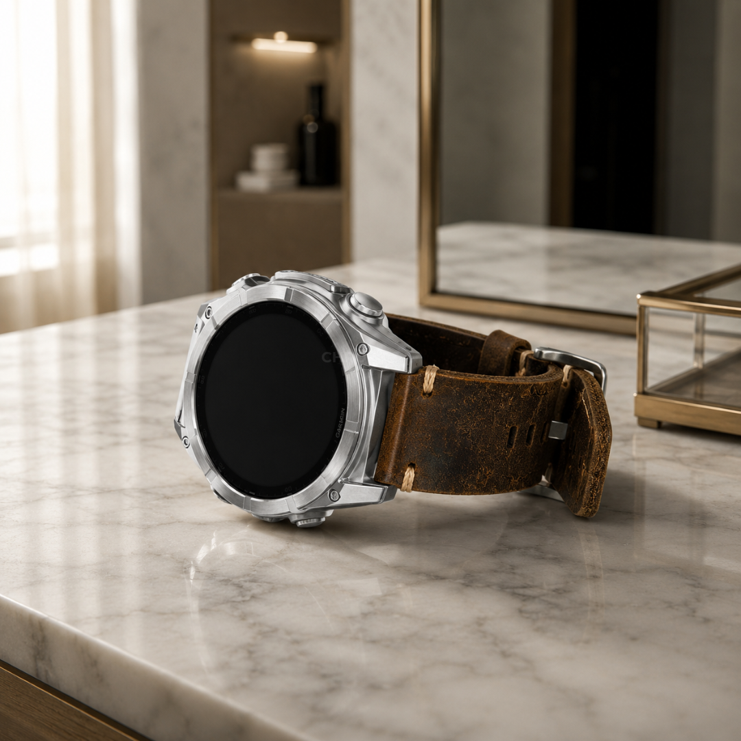 Garmin QuickFit Vintage Leather Band - Watch Band