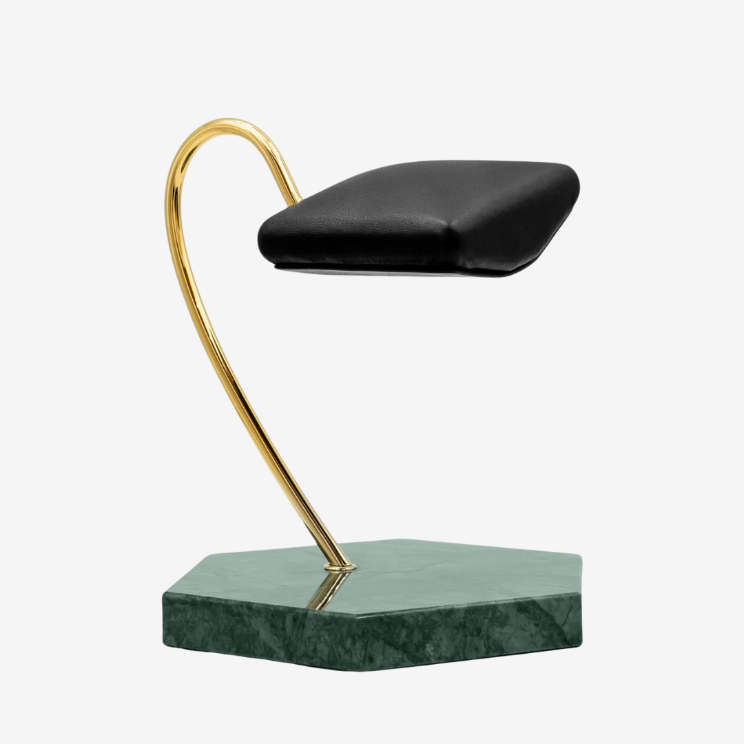 Hexagonal Watch Stand - Single Cushion Green - WATCH STAND