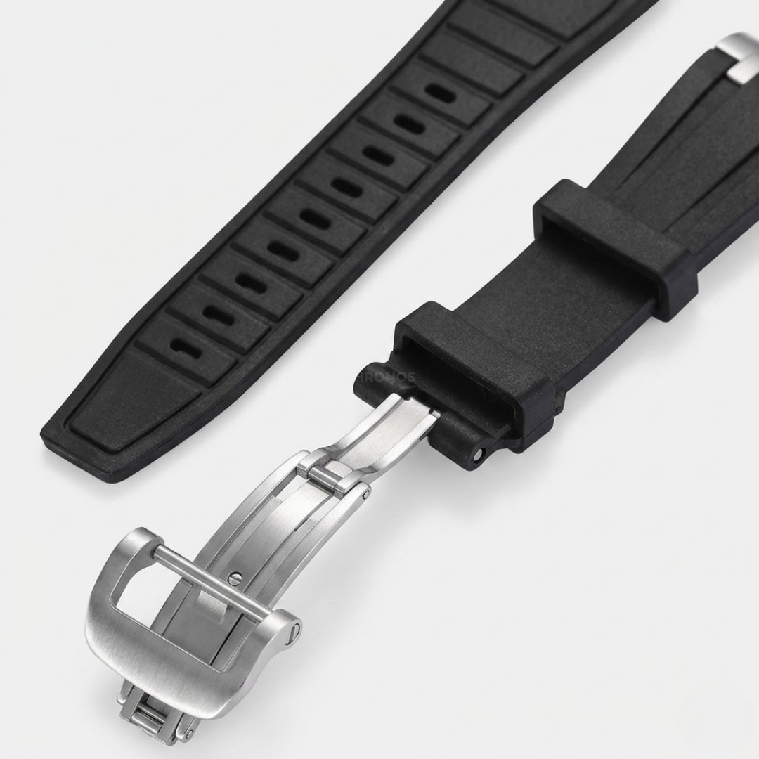 NEW AP Thick Silicone Band With Titanium Adapter For Apple Watch - Watch Band