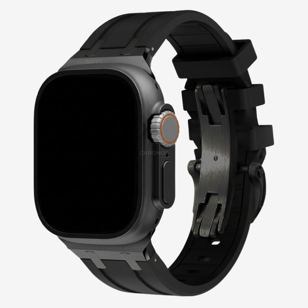 NEW AP Thick Silicone Band With Titanium Adapter For Apple Watch - Watch Band
