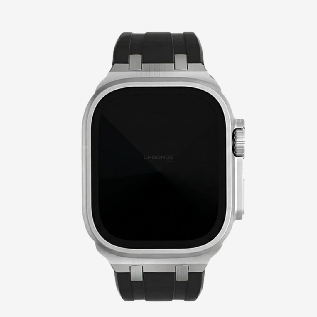 NEW AP Thick Silicone Band With Titanium Adapter For Apple Watch - Watch Band