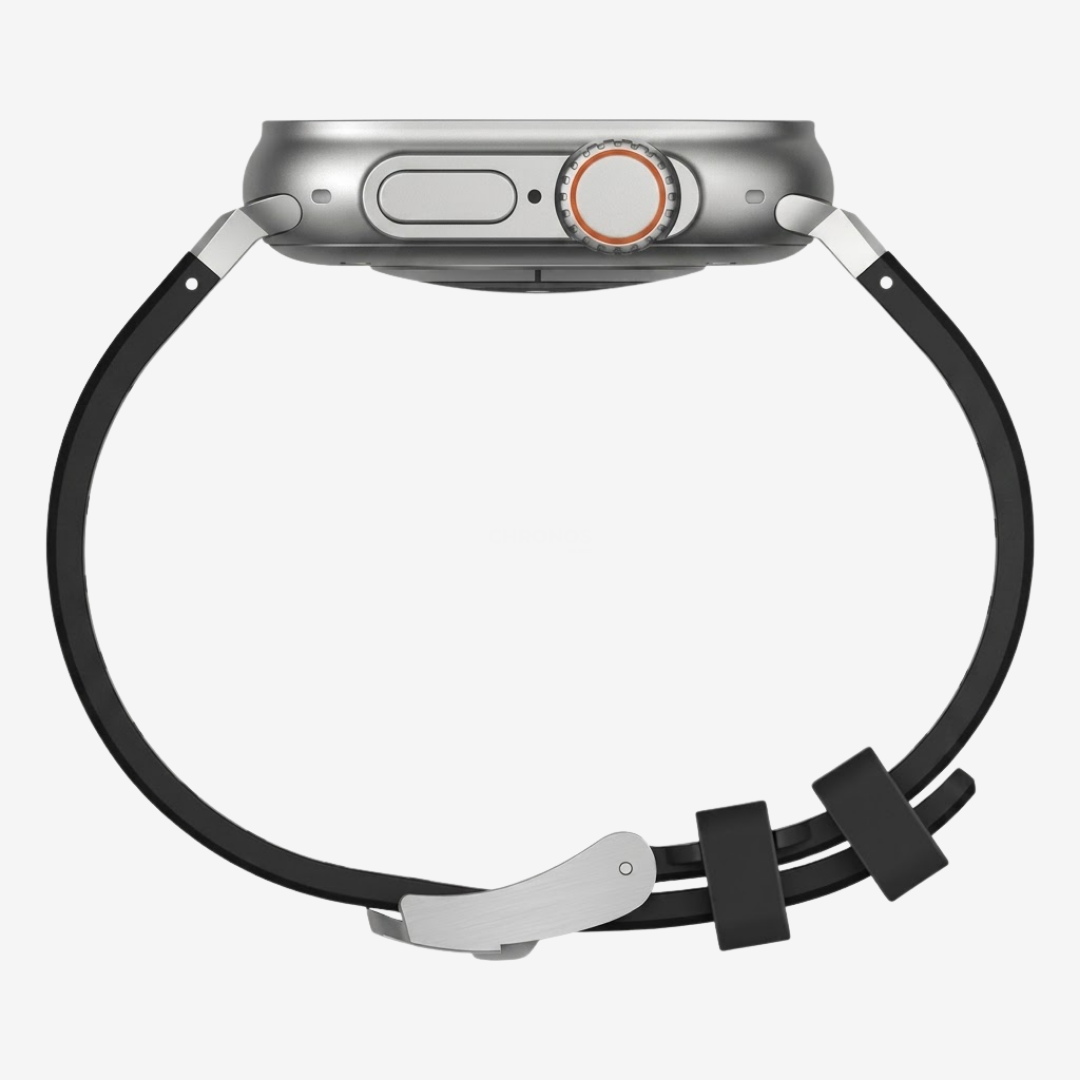NEW AP Thick Silicone Band With Titanium Adapter For Apple Watch - Watch Band