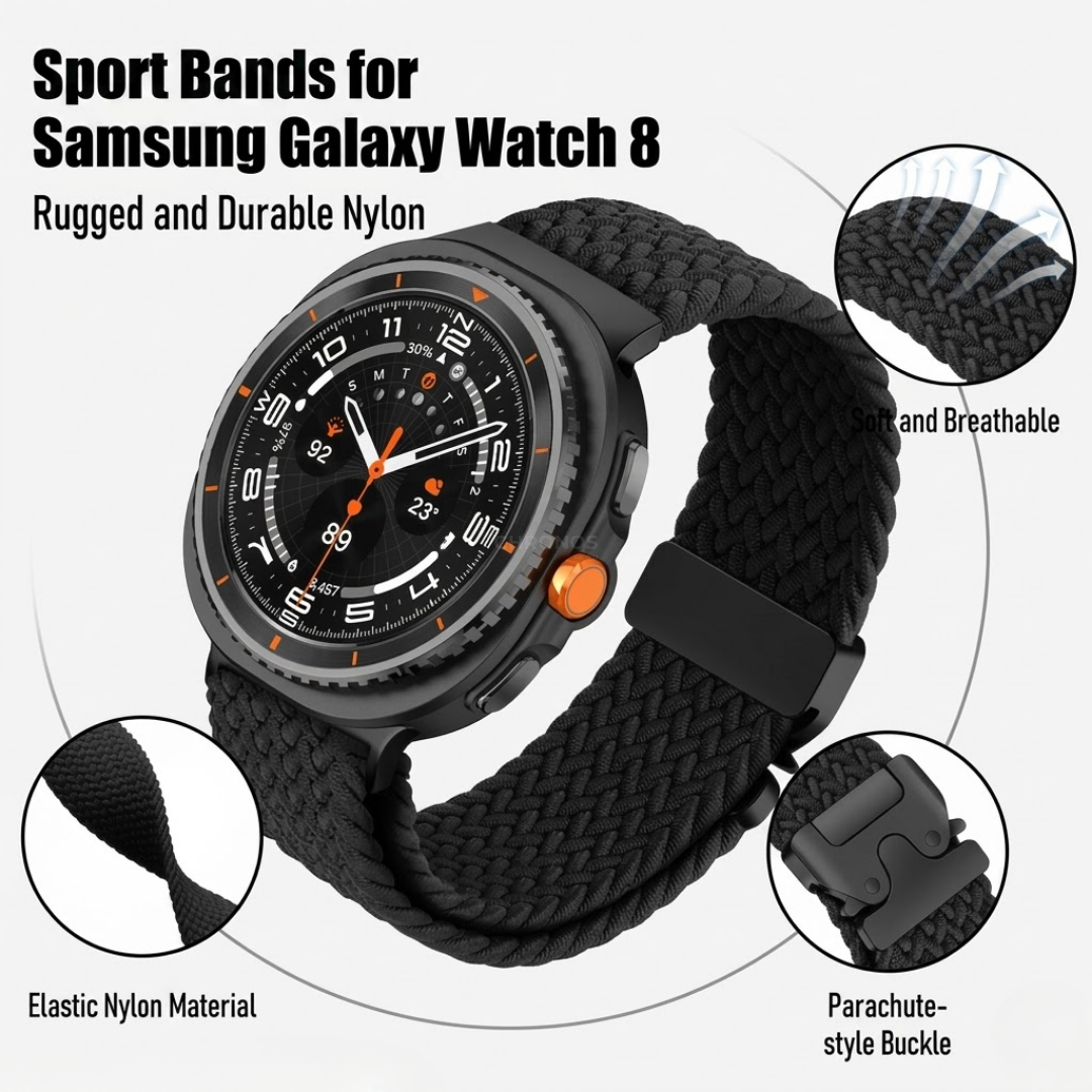 Nylon Braided Band For Samsung Galaxy Watch - Watch Band