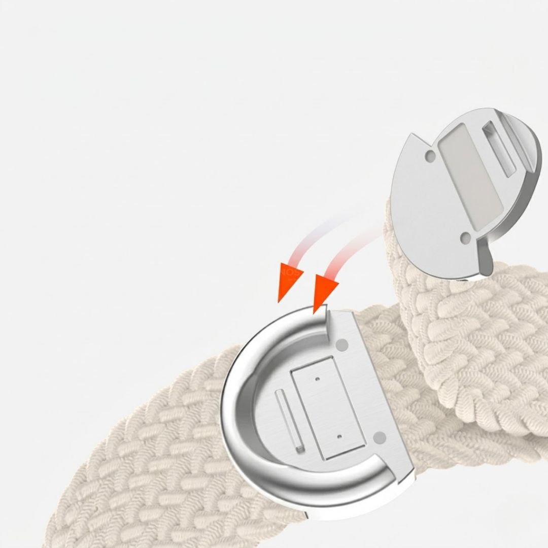 Nylon Round Buckle Band For Apple Watch - Watch Band
