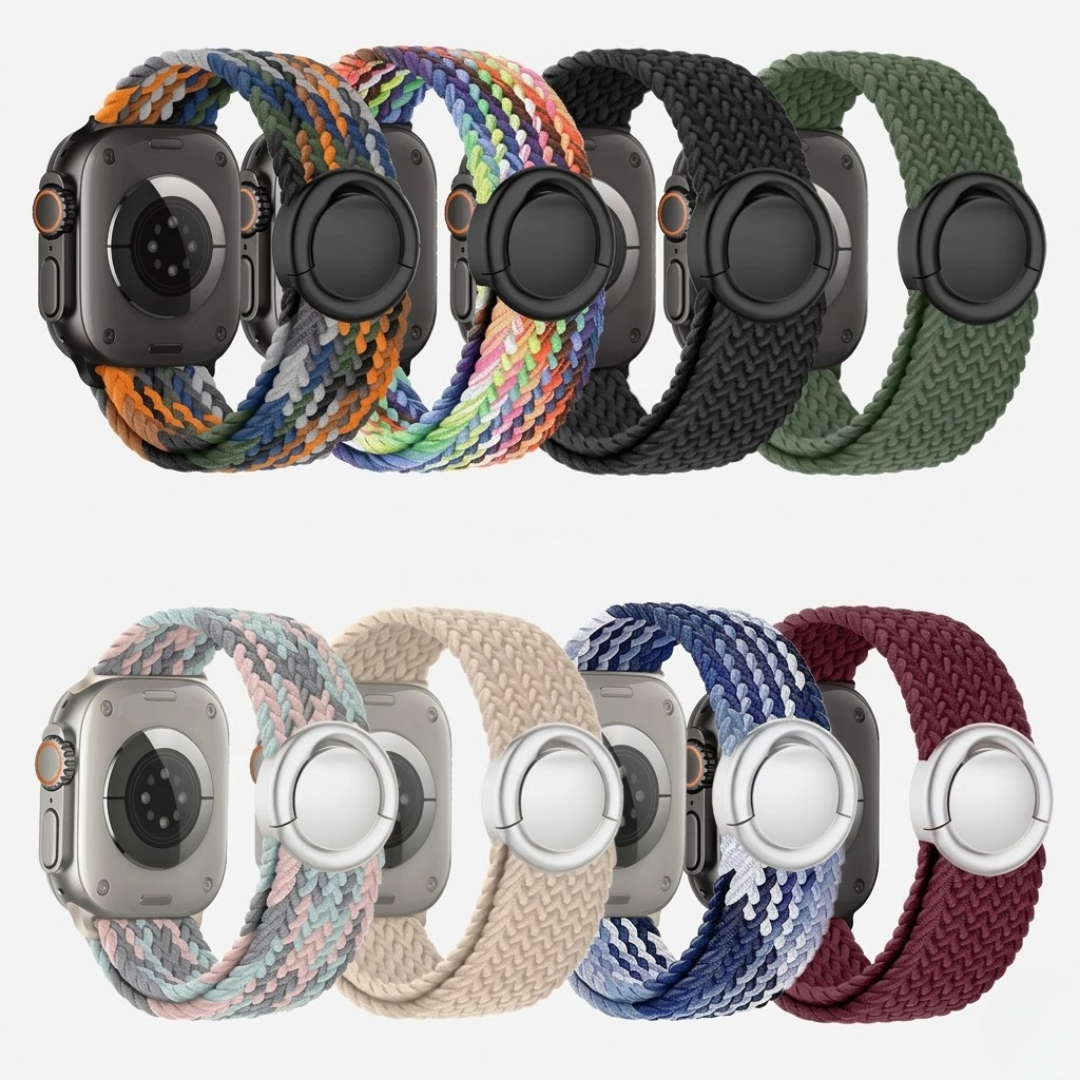 Nylon Round Buckle Band For Apple Watch - Watch Band