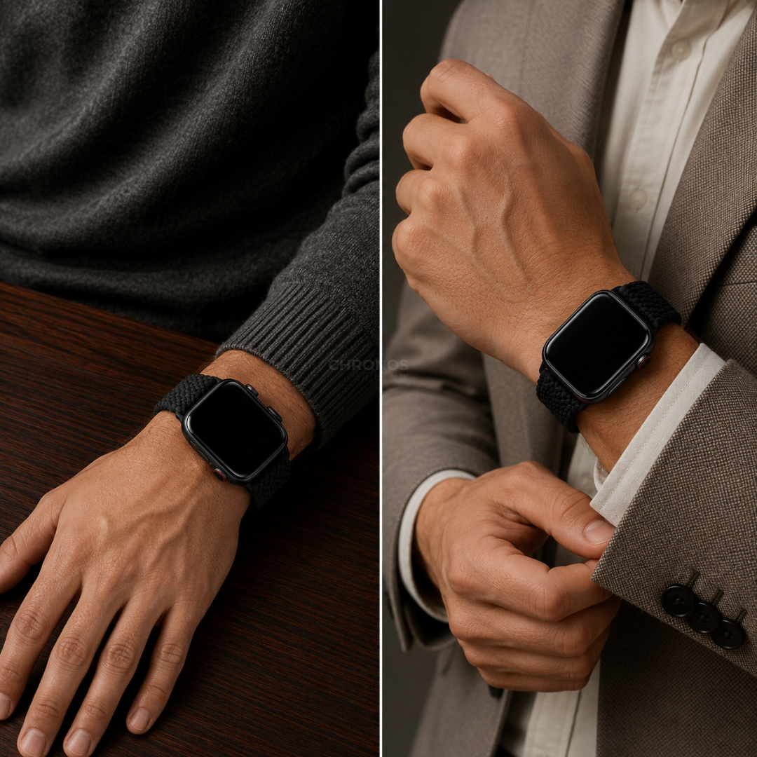 Nylon Round Buckle Band For Apple Watch - Watch Band