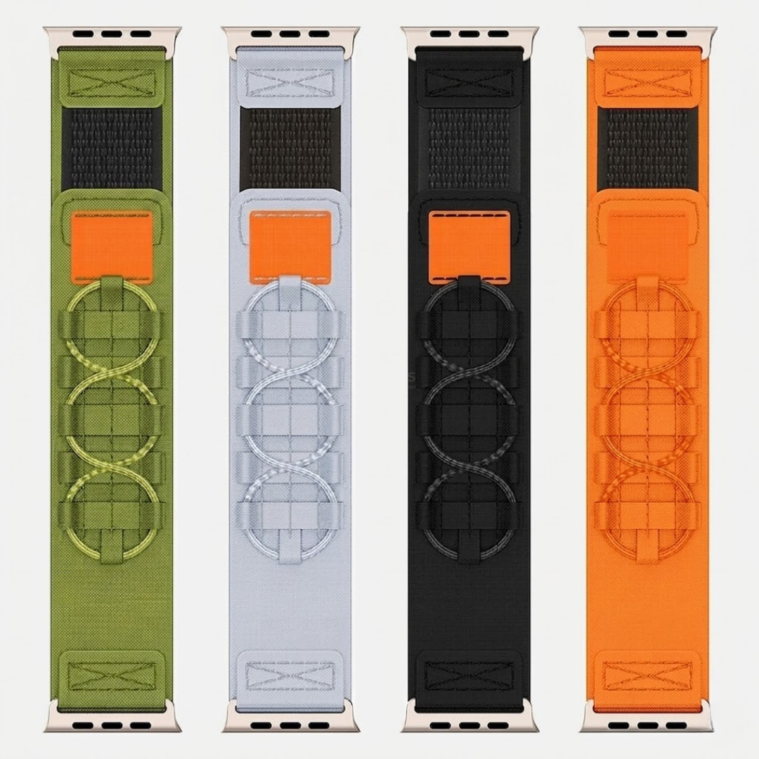 Outdoor Tactical Nylon Strap for Apple Watch - Watch Band
