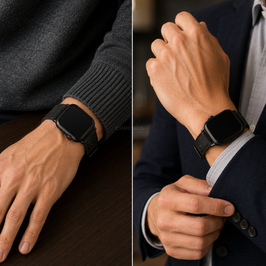 Premium Italian Leather Strap For Apple Watch - Watch Band