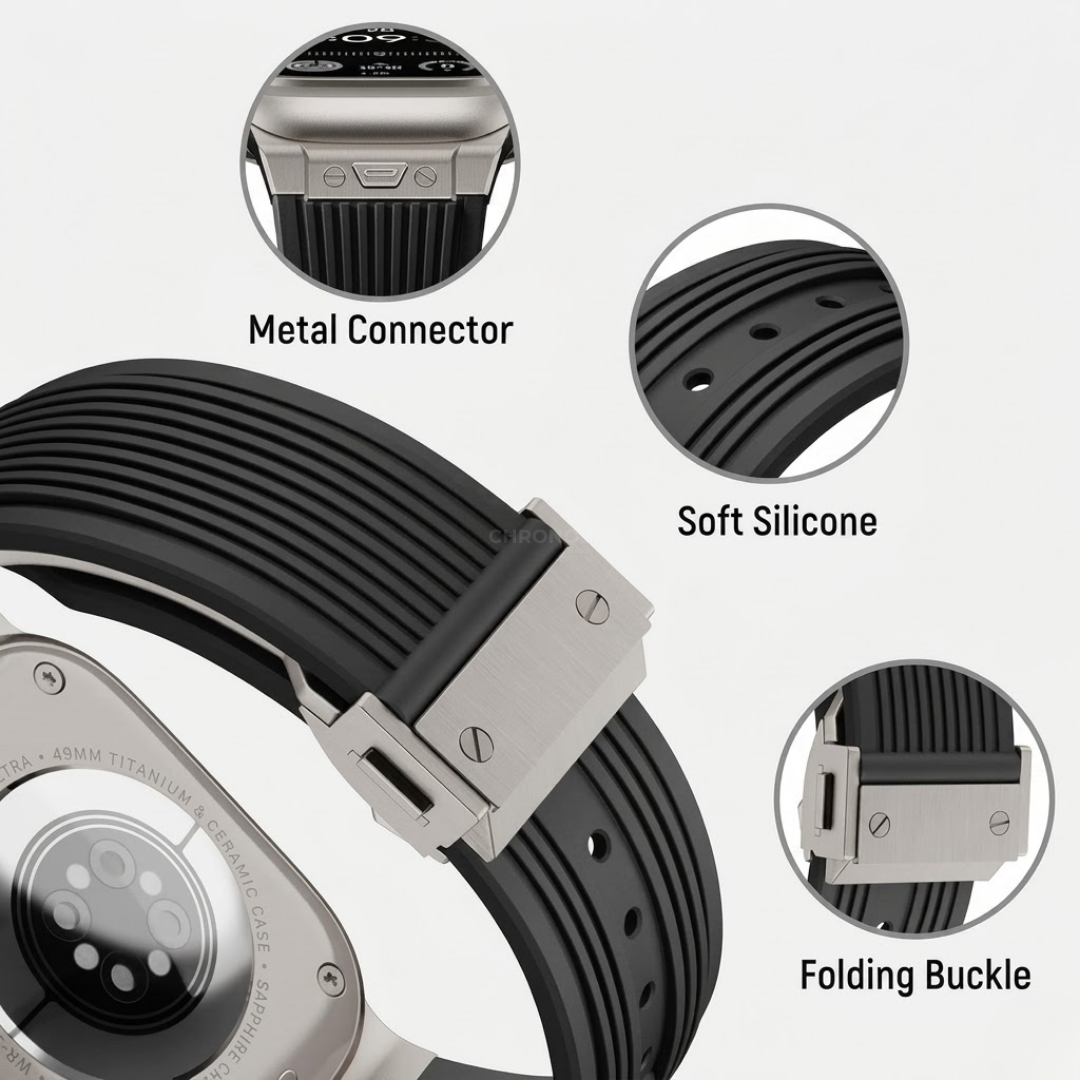 RM Designer Streamlined Silicone Band For Apple Watch - Watch Band