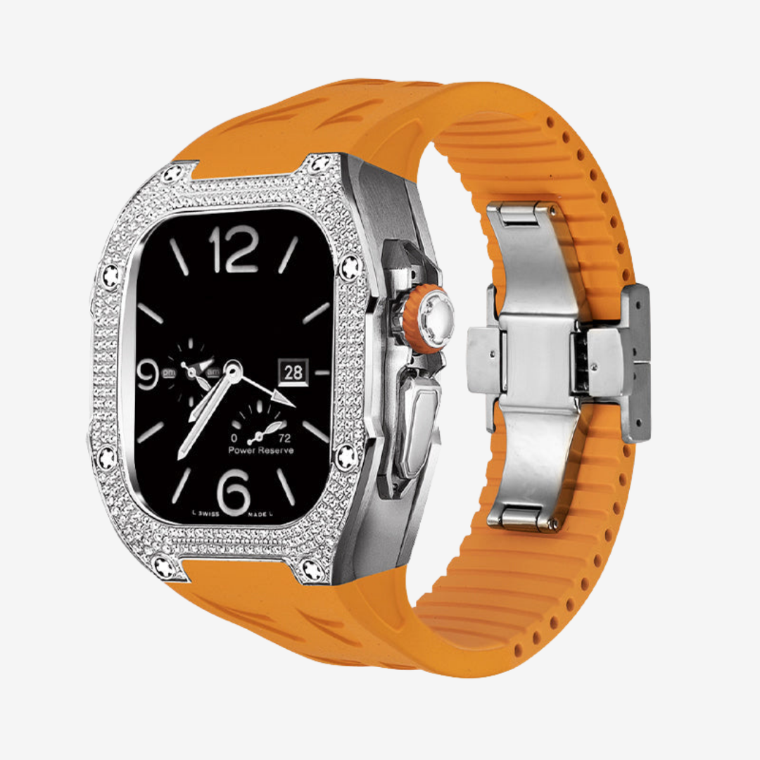 RM7006 Titanium 5A Zircon Case Retrofit Kit For Apple Watch Ultra - Watch Case