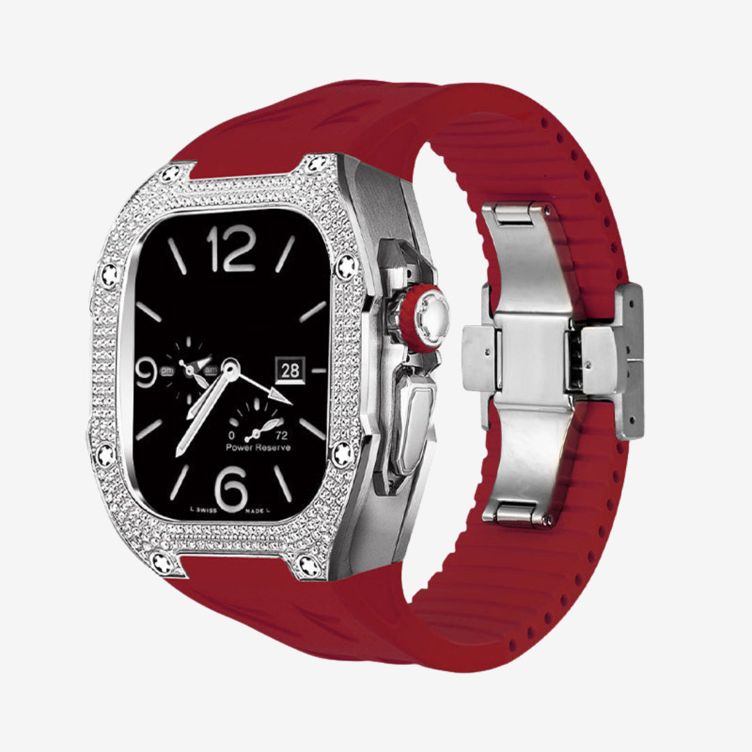 RM7006 Titanium 5A Zircon Case Retrofit Kit For Apple Watch Ultra - Watch Case
