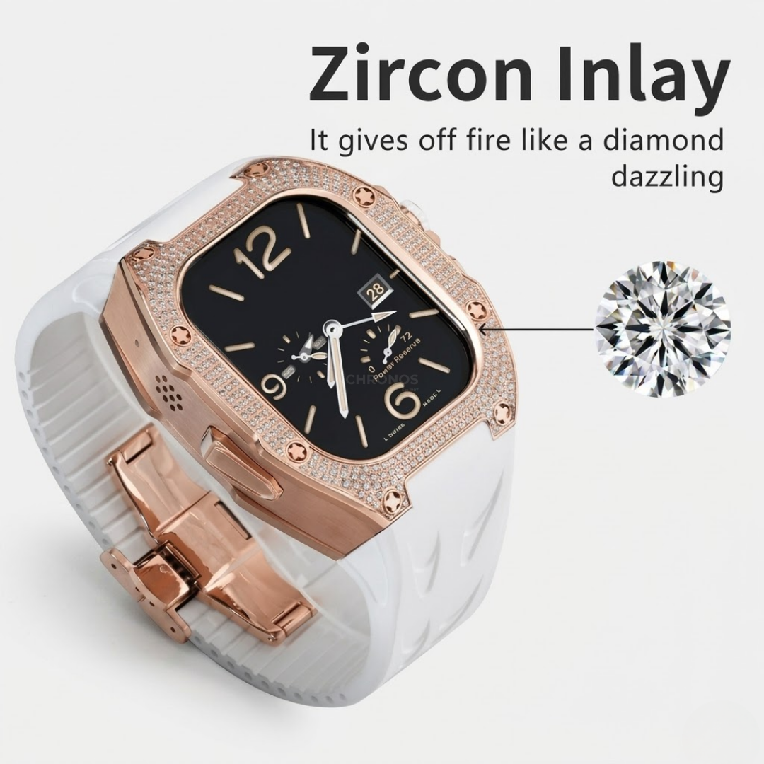 RM7006 Titanium 5A Zircon Case Retrofit Kit For Apple Watch Ultra - Watch Case