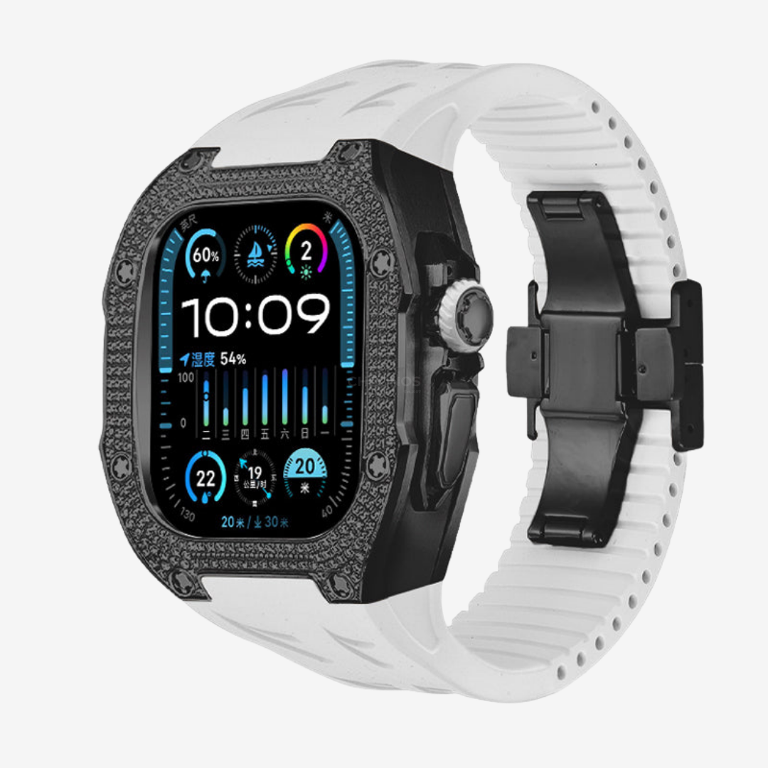 RM7006 Titanium 5A Zircon Case Retrofit Kit For Apple Watch Ultra - Watch Case