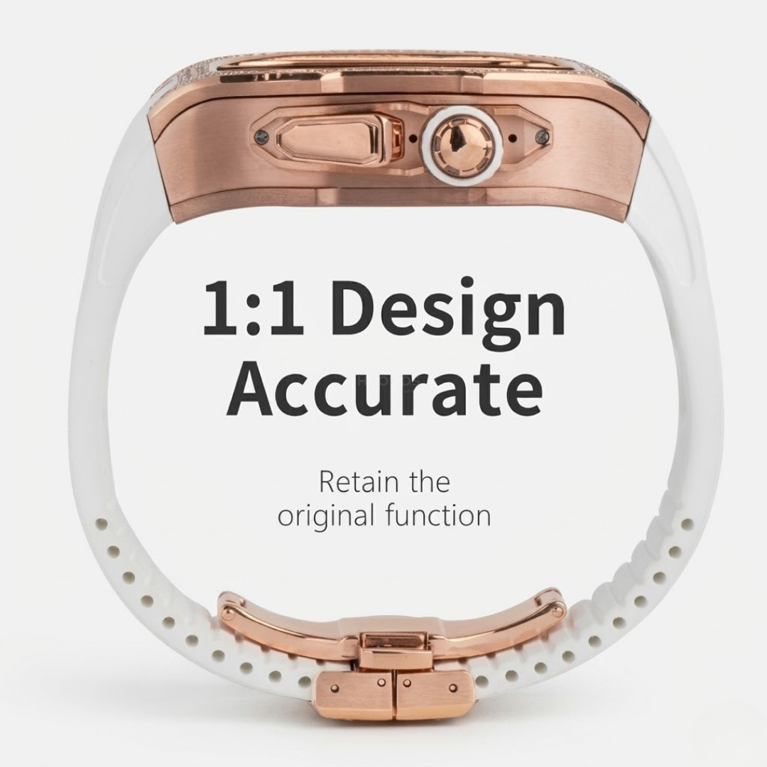 RM7006 Titanium 5A Zircon Case Retrofit Kit For Apple Watch Ultra - Watch Case
