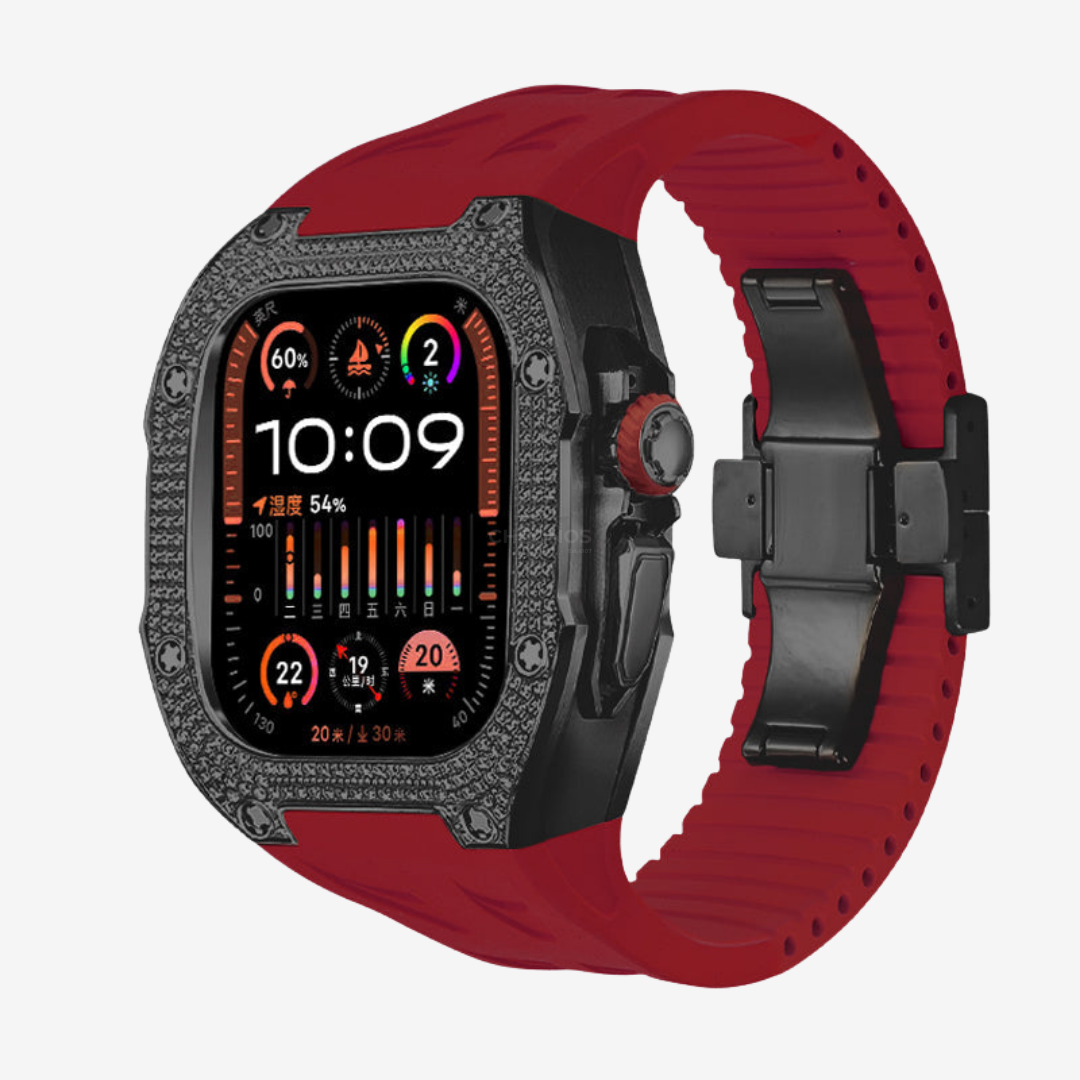 RM7006 Titanium 5A Zircon Case Retrofit Kit For Apple Watch Ultra - Watch Case